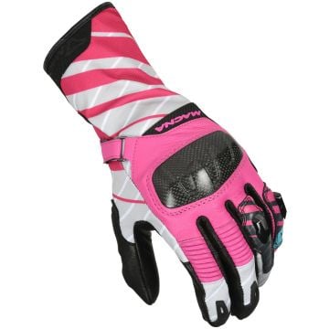 Macna Krown Guantes de moto perforados para mujer