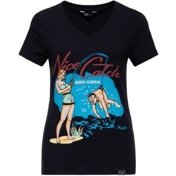 Queen Kerosin Nice Catch Ladies T-Shirt