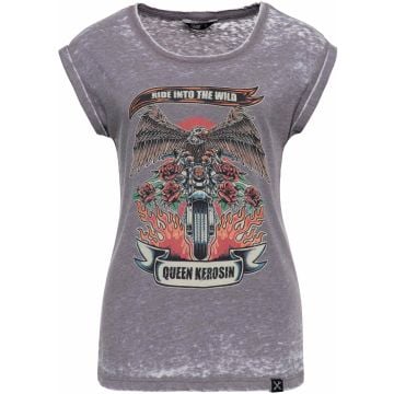 Queen Kerosin Ride Into The Wild Ladies T-Shirt