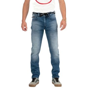 Riding Culture Tapered Slim Light Blue Jeans de moto