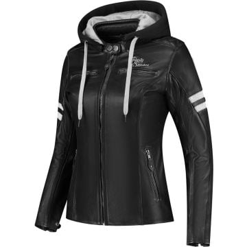 Rusty Stitches Super Joyce Hooded V2 Veste en cuir de moto pour dames