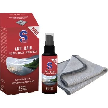S100 Anti-Rain Visier Spray 100ml inkl. Mikrofasertuch