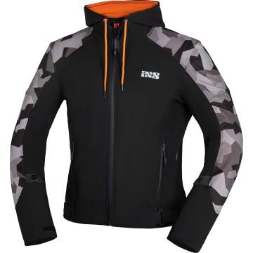 IXS Moto Camo Sudadera con capucha con cremallera para motocicleta
