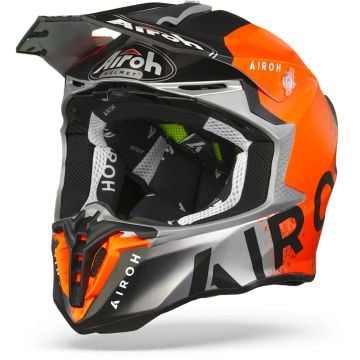 Airoh Twist 2.0 Bit Orange Grey Offroad Helmet