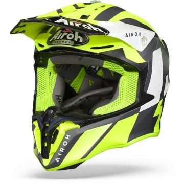 Airoh Twist 2.0 Lift Yellow Black Offroad Helmet