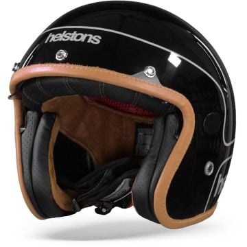 Helstons Corporate Casque Moto En Fibre De Carbone Noir