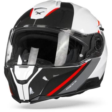 Nexx X.Vilitur Stigen White Red Modular Helmet