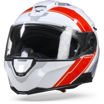 Nexx X.Vilitur Meredian White Red Modular Helmet