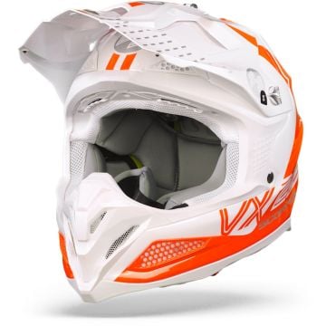 Scorpion VX-22 Air Ares White-Neon Red Offroad Helmet