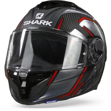 Shark Spartan GT Carbon Kromium DUR Carbon Chrome Rot Integralhelm