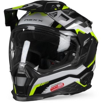 Nexx X.WED2 Columbus Grey Neon Black Adventure Helmet