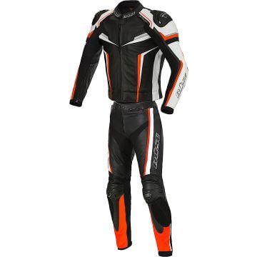 Büse Mille Black Orange White 2PC Leather Motorcycle Suit