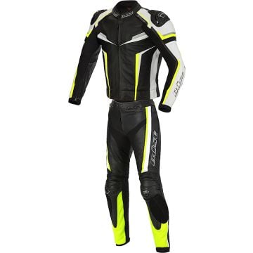 Büse Mille Black White Yellow 2PC Leather Motorcycle Suit