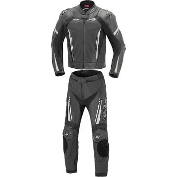 Büse Imola Black White 2PC Leather Motorcycle Suit