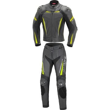Büse Imola Ladies Black Yellow 2PC Leather Motorcycle Suit