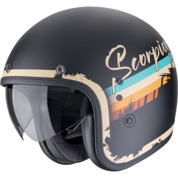Scorpion Belfast Evo Adonis Noir Beige Casque Jet