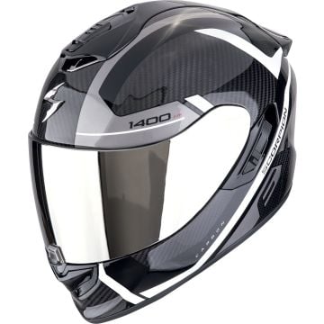 Scorpion EXO-1400 Evo II Carbon Air Enko Black White Silver Full Face Helmet