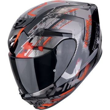 Scorpion EXO-391 Clutter Noir Gris Rouge Casque Intégral
