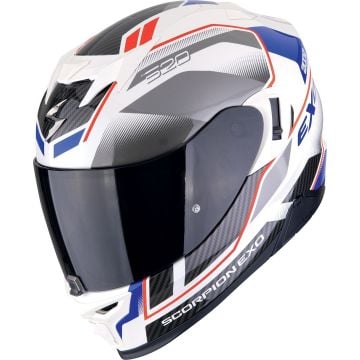 Scorpion EXO-520 Evo Air Lena Blanc Rouge Bleu Casque Intégral