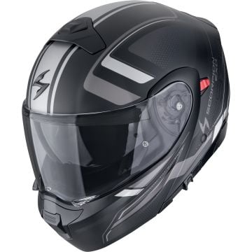 Scorpion EXO-930 Evo Ardens Noir Argenté Casque Modulable