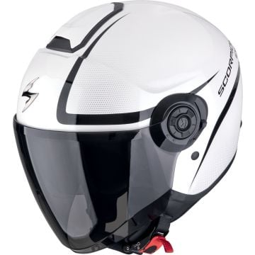 Scorpion EXO-City II Intercity Noir Blanc Casque Jet