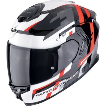 Scorpion EXO-GT SP Air Tornado Noir Blanc Rouge Casque Intégral