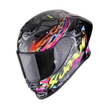 Scorpion Exo-R1 Evo II Air Savage Negro Azul Rosa