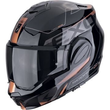 Scorpion EXO-Tech Evo Traveller Noir Bronze Casque Modulable