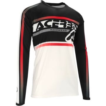 Acerbis MX Linear Lugo Weiß Schwarz Motocross Jersey