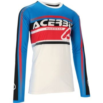 Acerbis MX Linear Lugo Weiß Blau Motocross Jersey