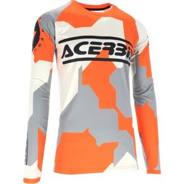 Acerbis MX Linear Sumbawa Orange Grau Motocross Jersey