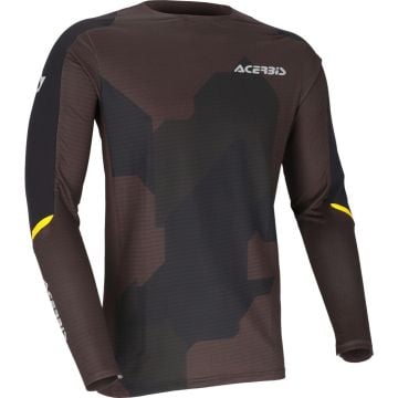 Acerbis X-Duro 3.0 Winter Schwarz Gelb Motocross Jersey