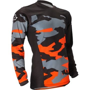 Acerbis X-Duro Winter Schwarz Orange Motocross Jersey