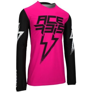 Acerbis X-Flex Blizzard Black Pink Motocross Jersey