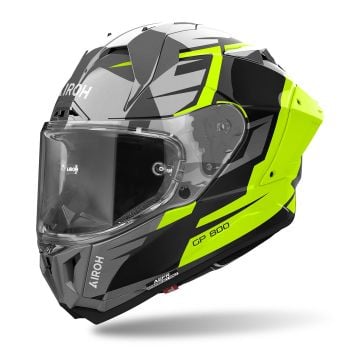 Airoh GP 800 Master Carbon Noir Gris Jaune Casque Intégral