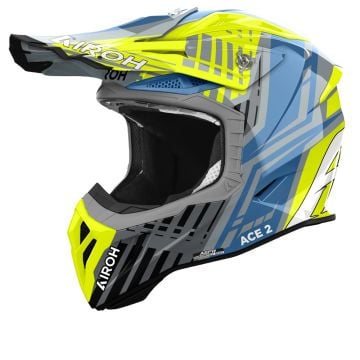 Airoh Aviator Ace 2 Proud Yellow Gloss Offroad Helmet