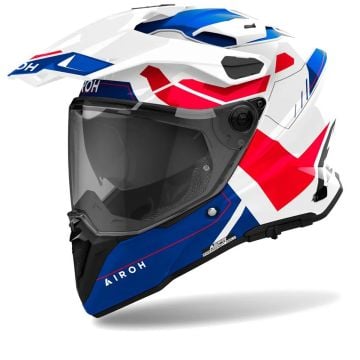 Airoh Commander 2 Reveal White Red Adventure Helmet