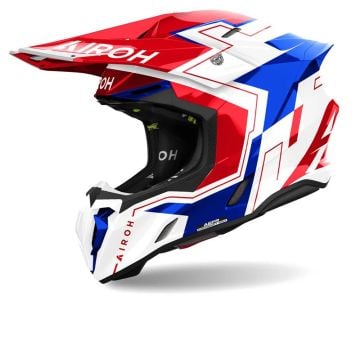 Airoh Twist 3 Dizzy Blue Red Offroad Helmet