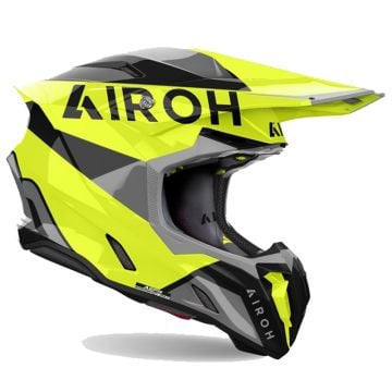 Airoh Twist 3 King Jaune Gris Casque Cross