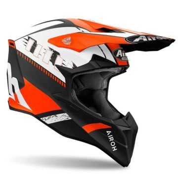 Airoh Wraaap Feel Orange Black Offroad Helmet