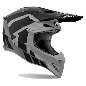 Airoh Wraaap Reloaded Grey Black Offroad Helmet