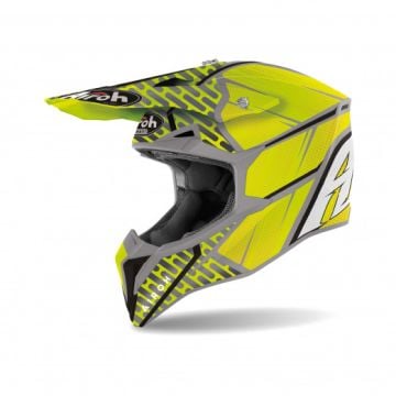 Airoh Wraap Idol Yellow Grey Offroad Helmet