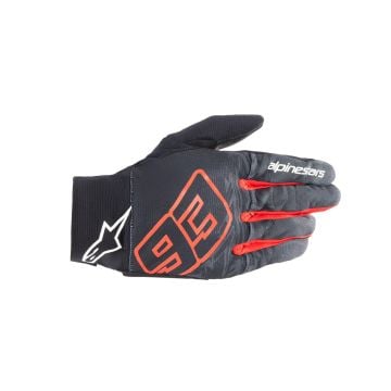 Alpinestars Aragon Gloves Black Tar Gray Bright Red