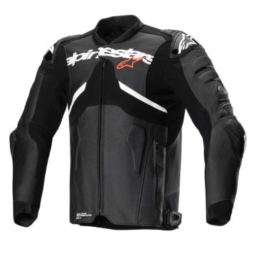 Alpinestars Atem V5 Leather Jacket Black White