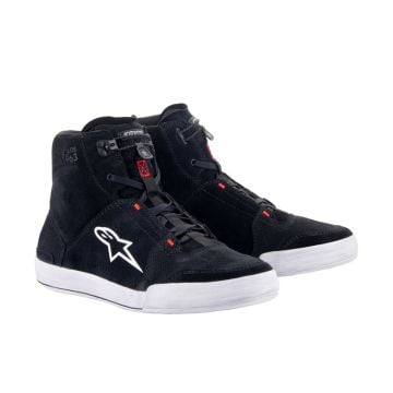 Alpinestars Chrome Shoes Black Cool Gray Red Fluo