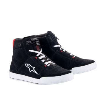 Alpinestars Chrome Shoes Black White Bright Red