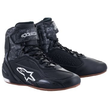 Guanti moto Alpinestars Halo Black White Bright Red Al Miglior Prezzo