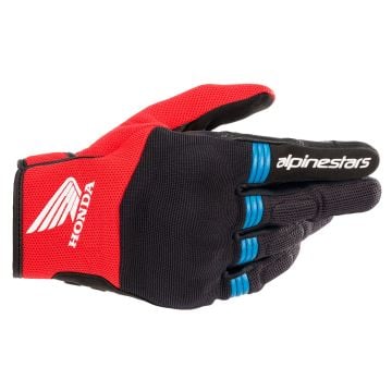 Alpinestars Honda Copper Schwarz Bright Rot Blau Handschuhe