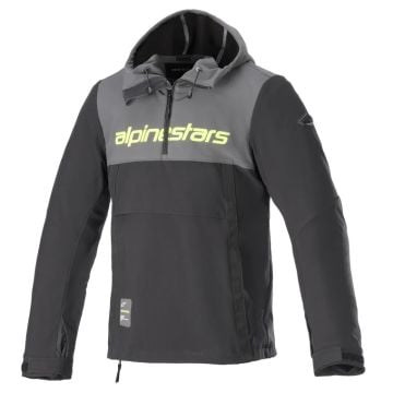 Alpinestars Sherpa Hoodie Tar Gray Black Fluo Yellow  