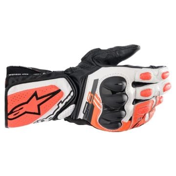 Alpinestars SP-8 V3 Noir Blanc Rouge Fluo Gants